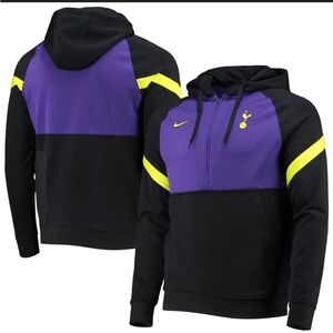 Nike Black and Purple Tottenham Jacket with Yellow Accents